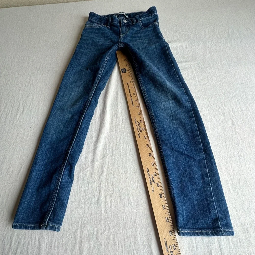 Levi's Girl's Blue Jean's, Size 7R‎ Adjustable Waist, Zip, Skinny, Medium Wash